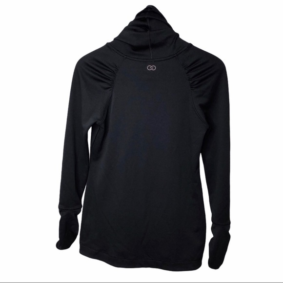 Calia by Carrie Underwood Funnel Neck Pullover Black Size Small Activewear - Picture 3 of 10